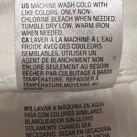 INC Women's Mid-Rise Ripped Kick Flare Jeans Washed White Size 0/25 NWT - Picture 5 of 7